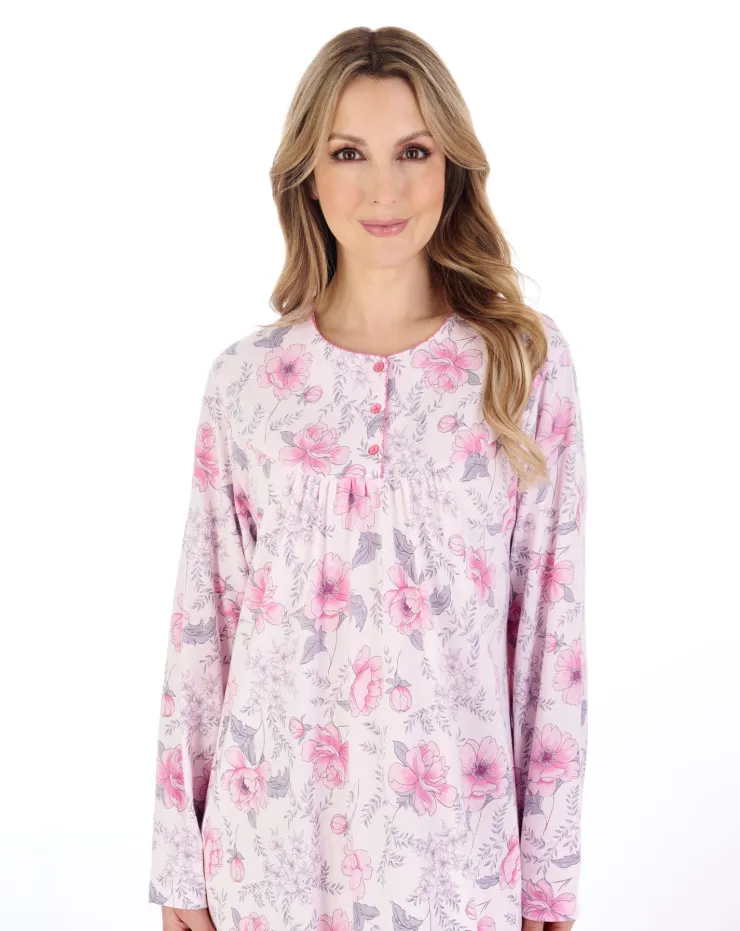 Picot Trim 42" Jersey Nightdress ND04107