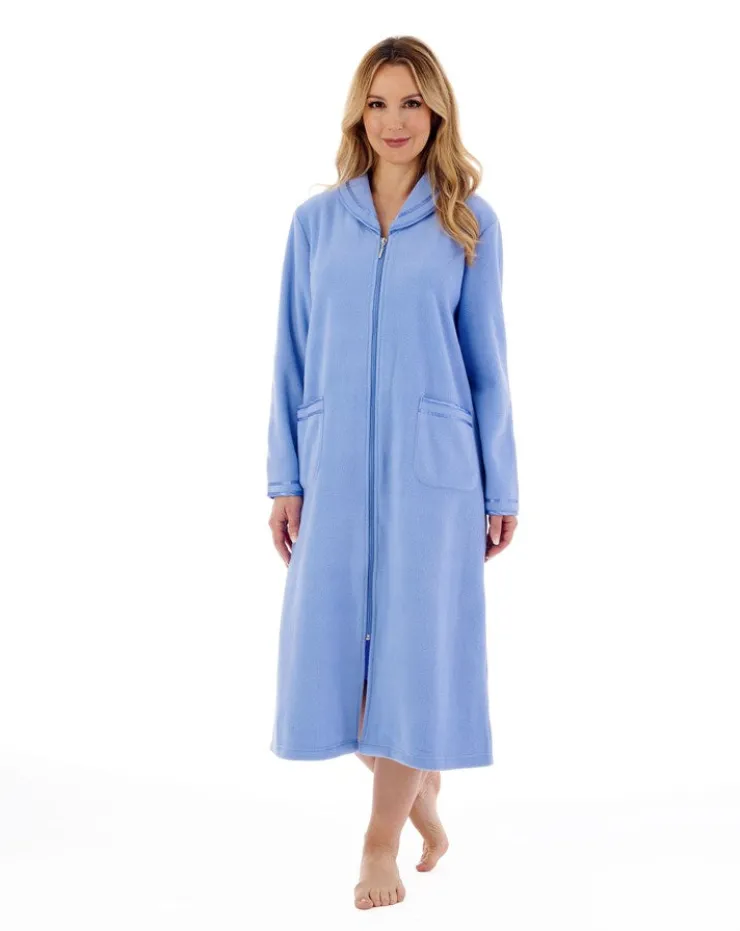 Polar Fleece 46" Zip Housecoat HC6322