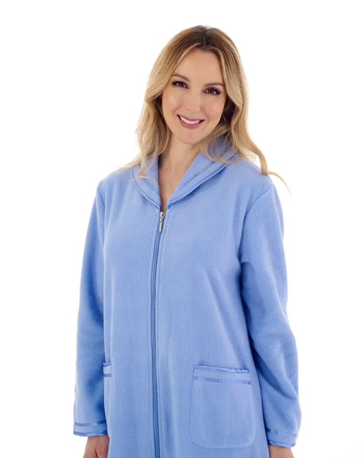 Polar Fleece 46" Zip Housecoat HC6322