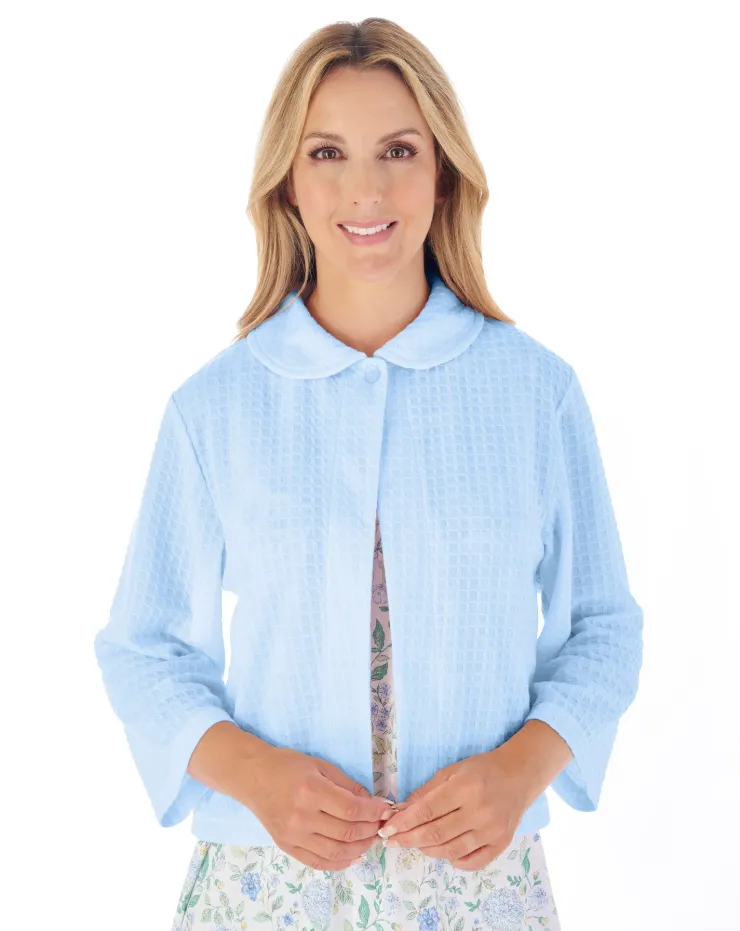 Houndstooth Knit Bedjacket BJ3304