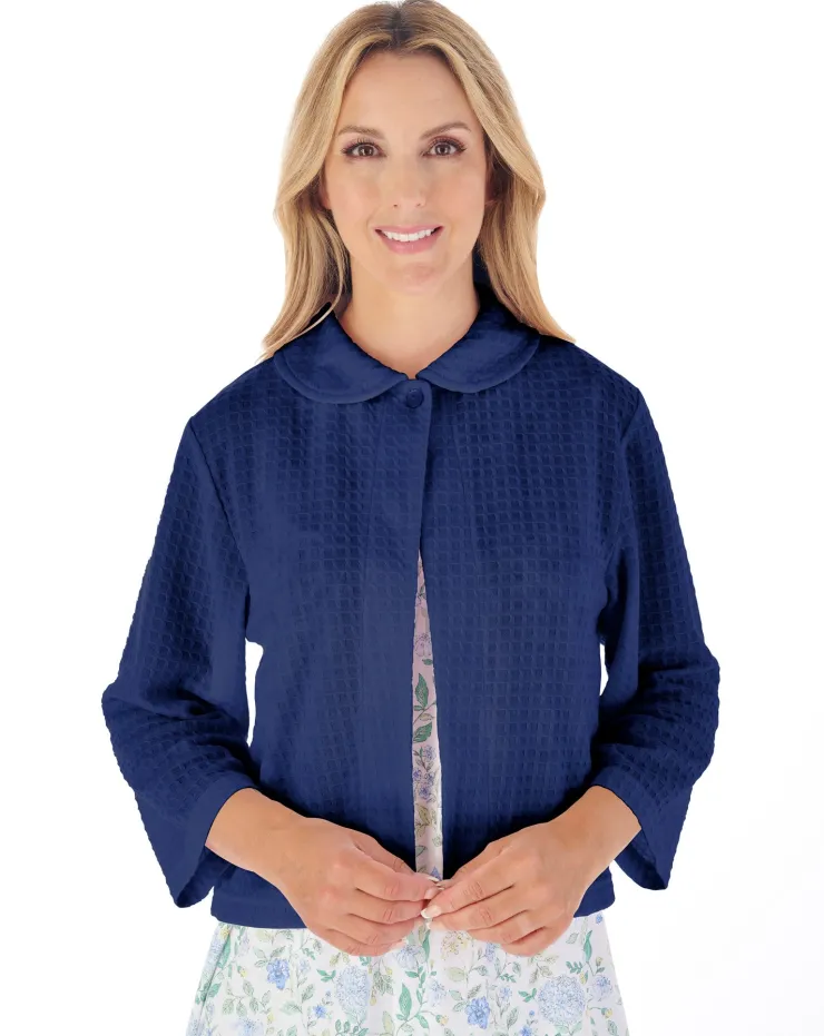 Houndstooth Knit Bedjacket BJ3304