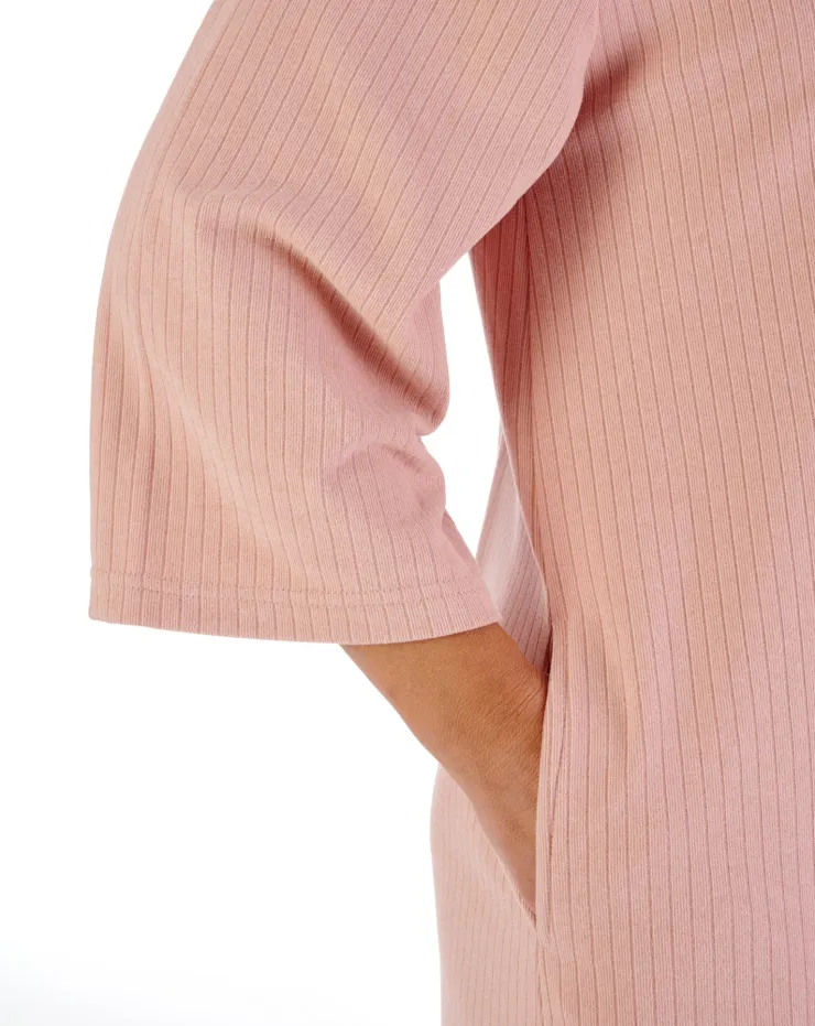 Rib Pattern 42" Zip Housecoat HC07306