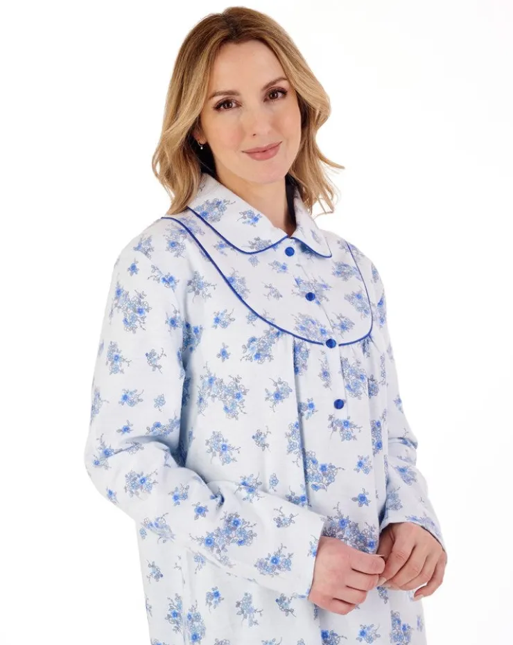 Floral Luxury Flannel 45" Woven Nightdress ND88211