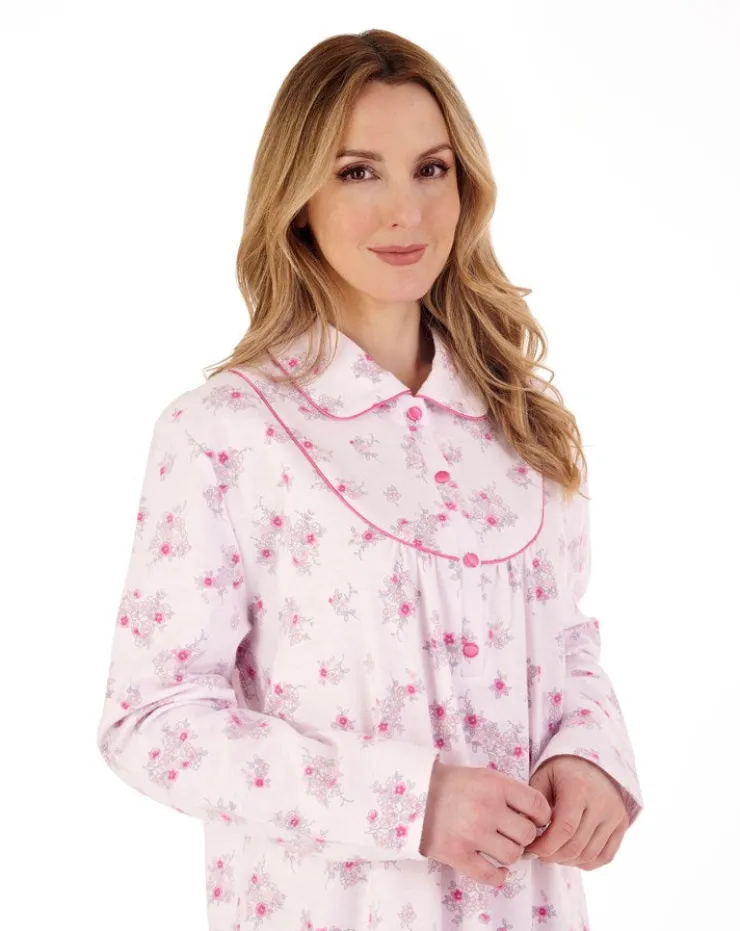 Floral Luxury Flannel 45" Woven Nightdress ND88211