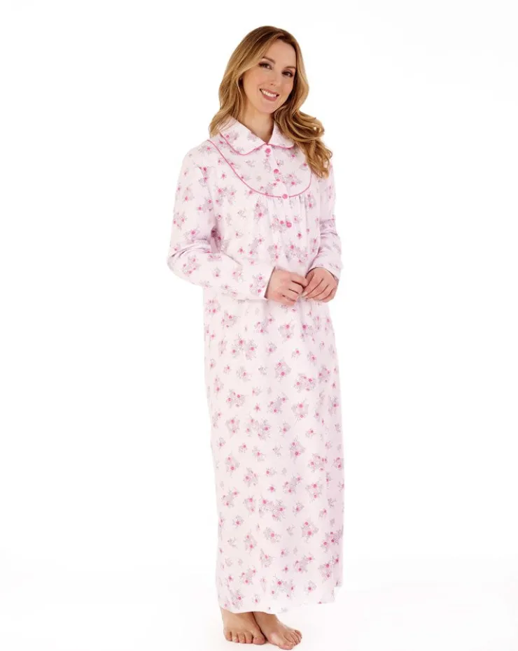 Floral Luxury Flannel 51" Woven Nightdress ND88212