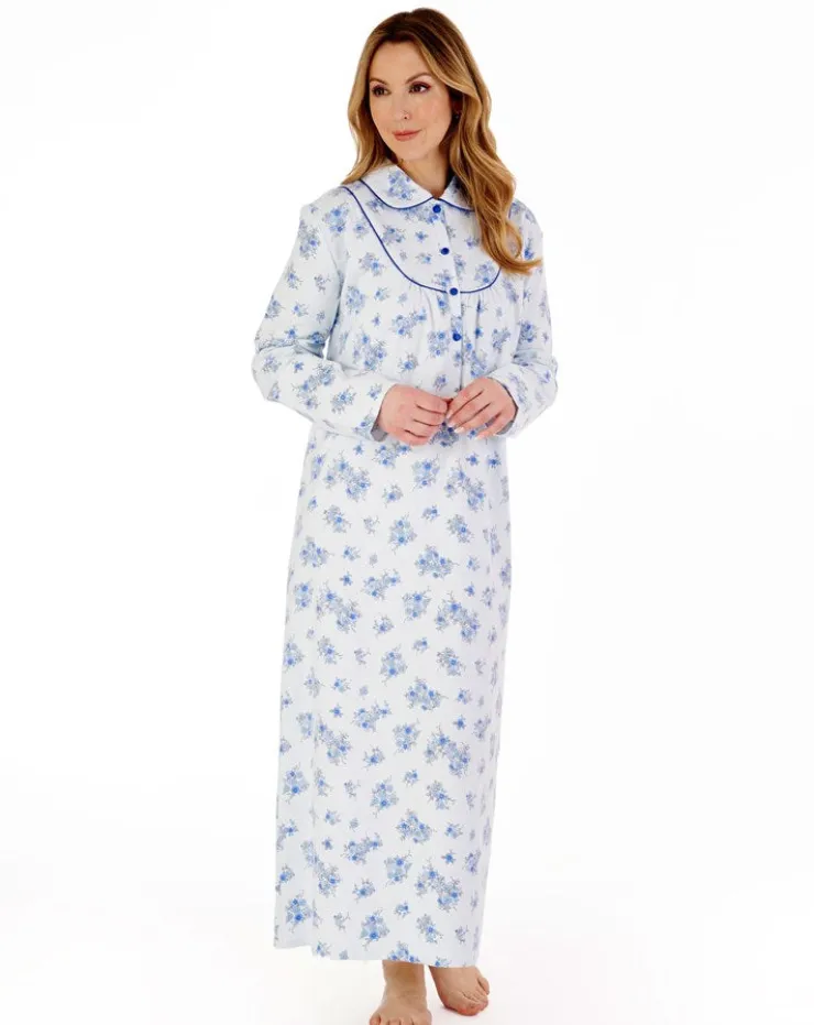 Floral Luxury Flannel 51" Woven Nightdress ND88212