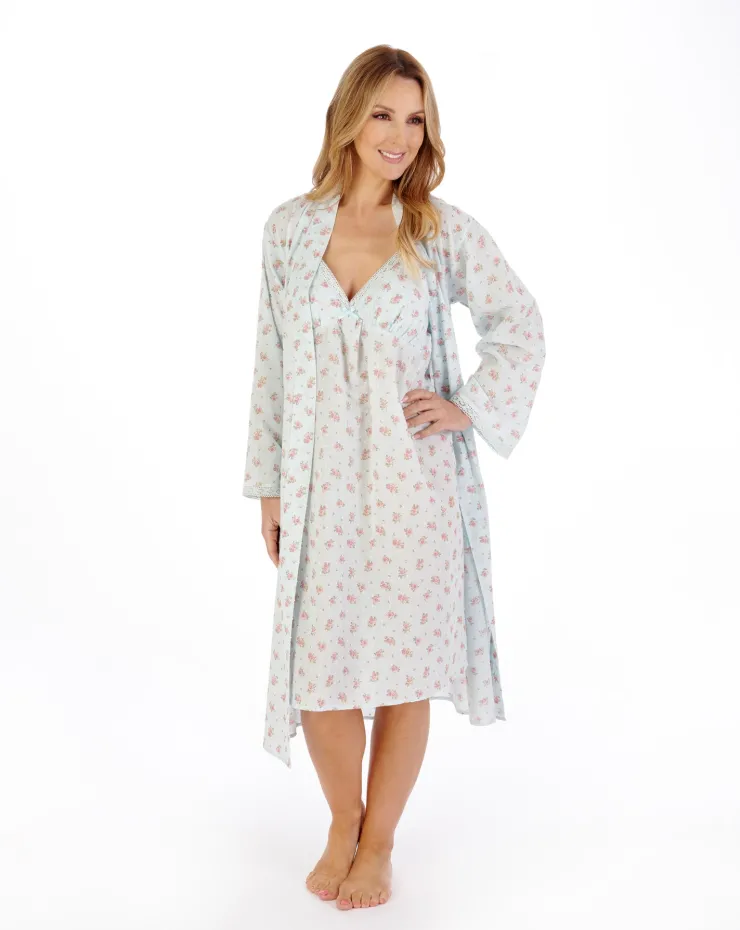 Floral Dobby Spot 45" Woven Kimono Wrap HC05214