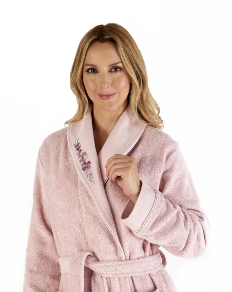 Embroidered 46" Shawl Collar Wrap HC66355