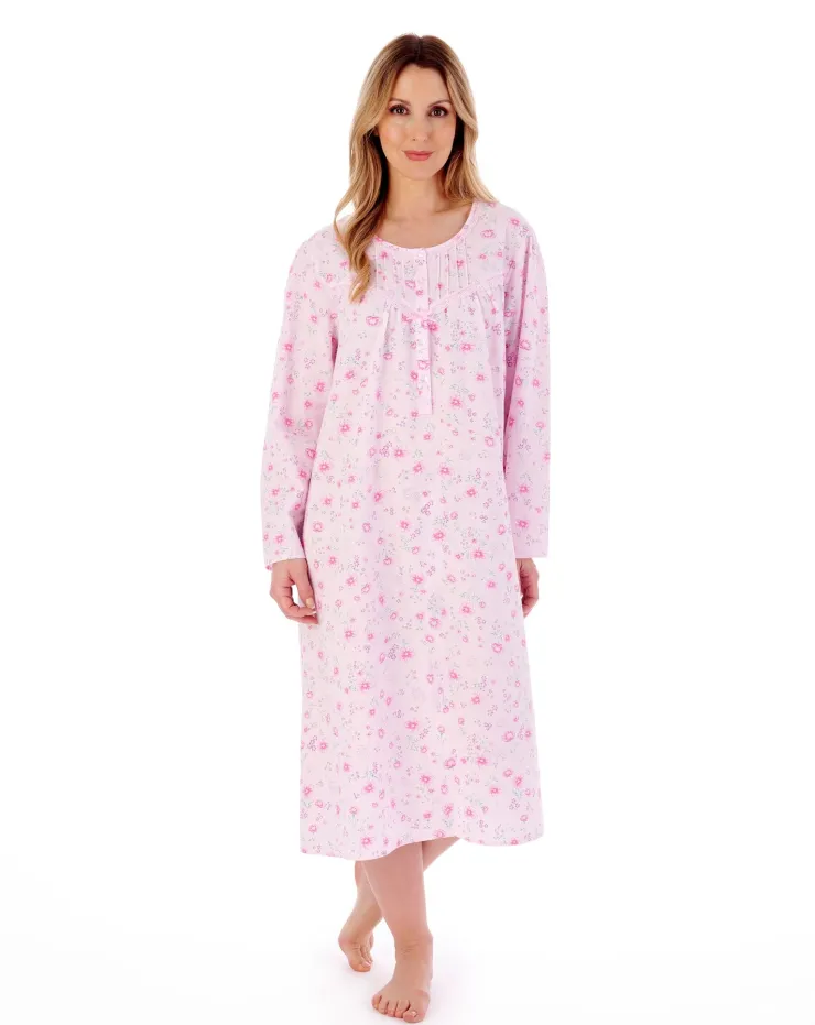 Floral Print 45" Woven Nightdress ND02201
