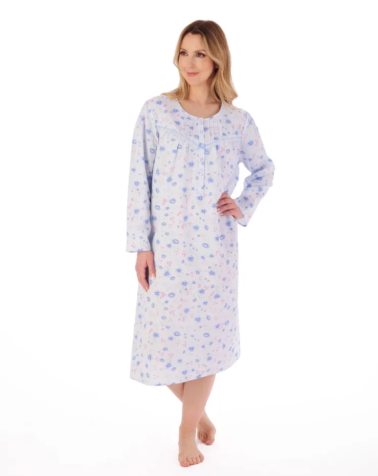 Floral Print 45" Woven Nightdress ND02201