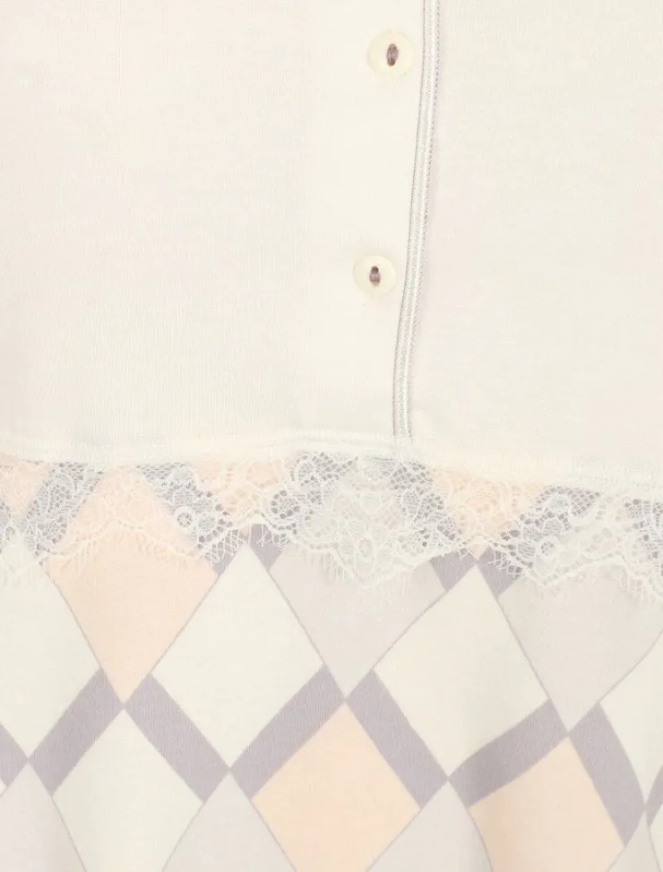 Diamond Print 39" Jersey Nightdress ND2150