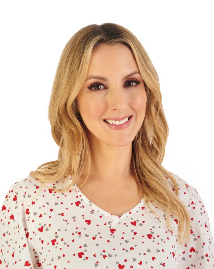 Heart Print 40" Jersey Nightdress ND06116