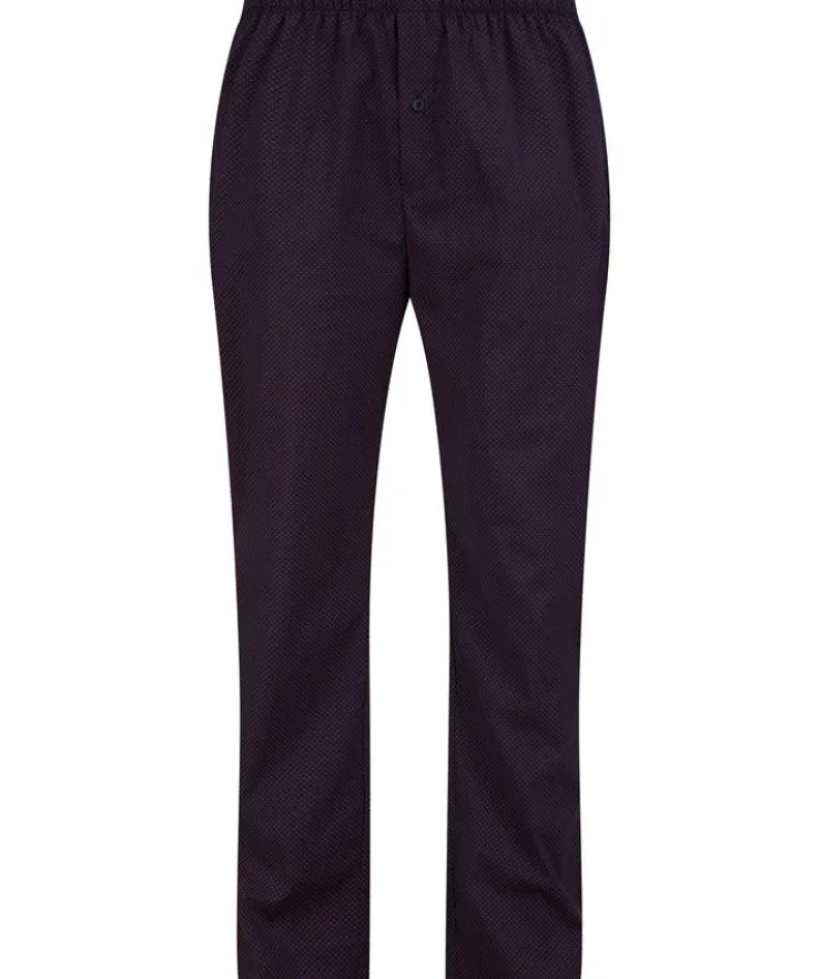 Diamond Geo Print Jersey Top & Woven Trouser Pyjama Set WR88832