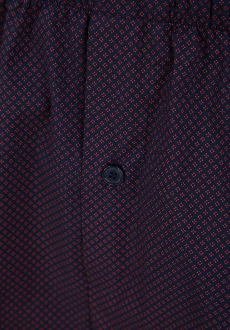 Diamond Geo Print Jersey Top & Woven Trouser Pyjama Set WR88832