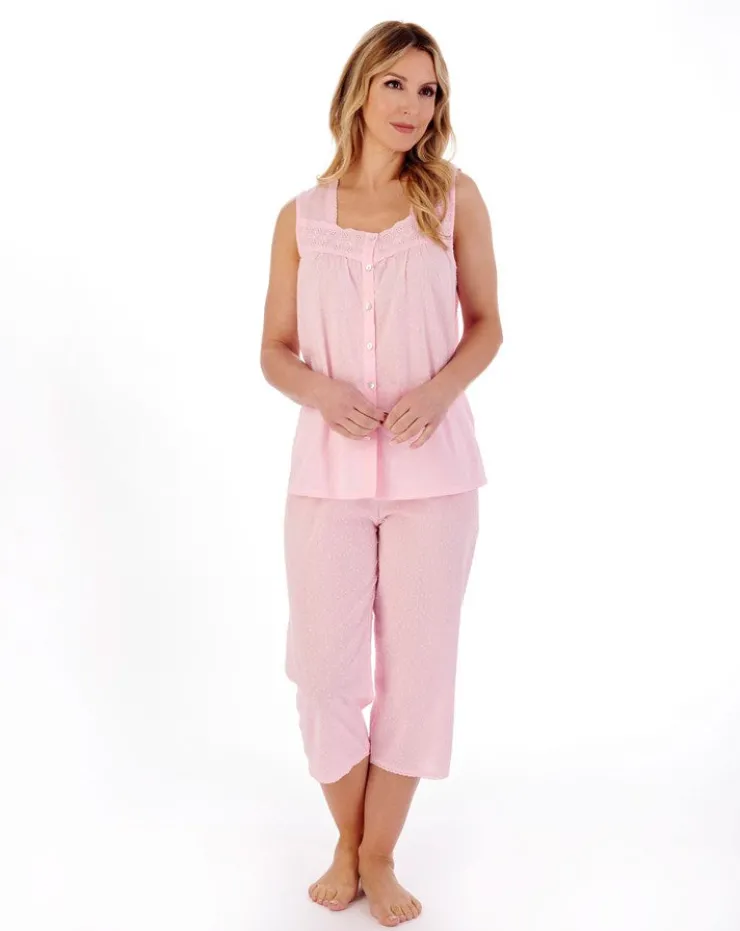 Circular Dobby Dot Woven Pyjama Set PJ01233