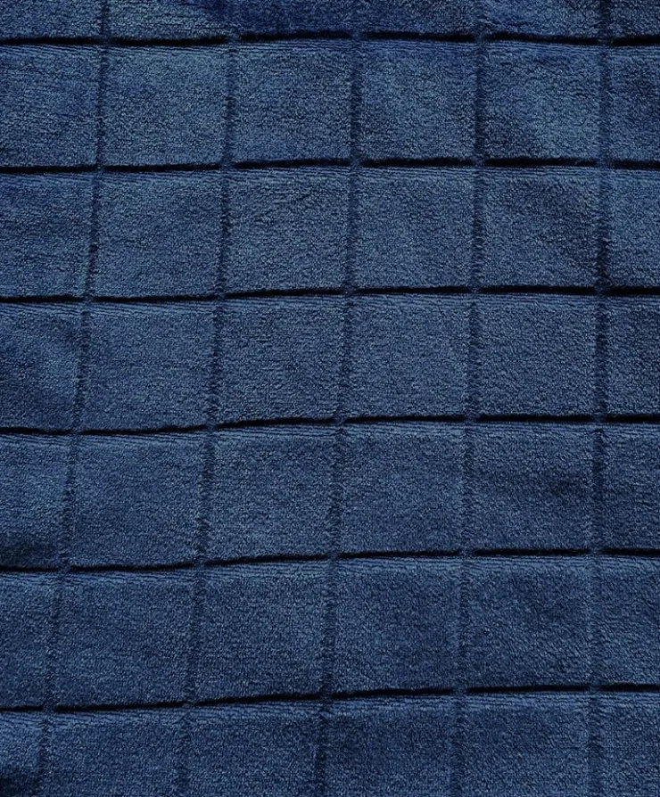 Solid Colour Check 49" Flannel Fleece Robe WR88835