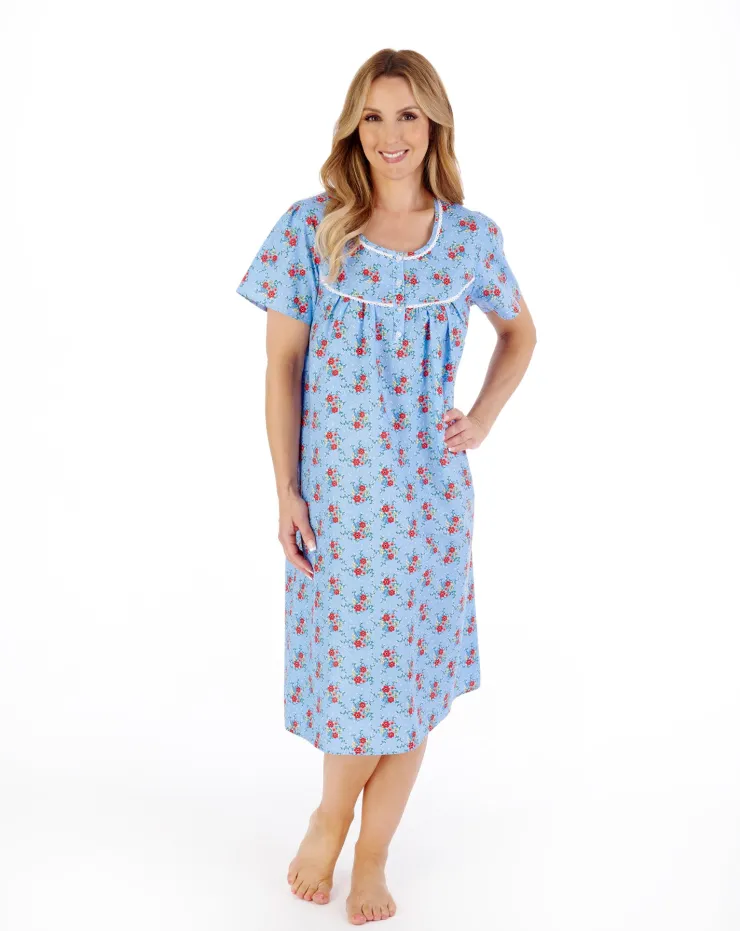 Ditsy Floral Print 42" Woven Nightdress ND05227