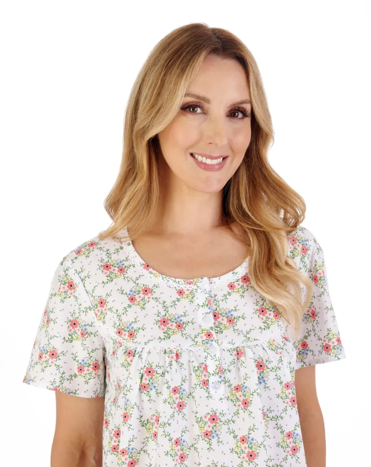 Ditsy Floral Print 42" Woven Nightdress ND05227