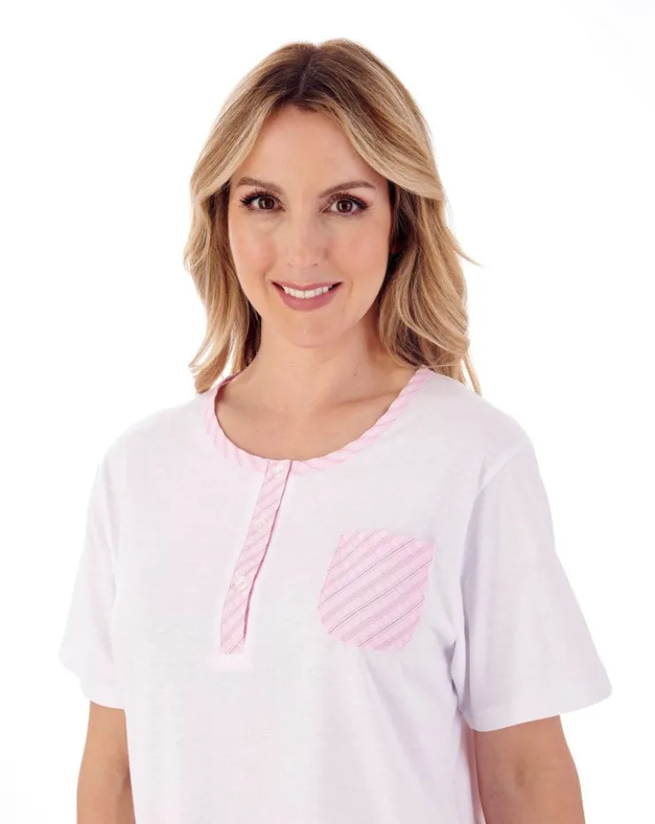 Classic Stripe Seersucker Woven Pyjama Set PJ01224