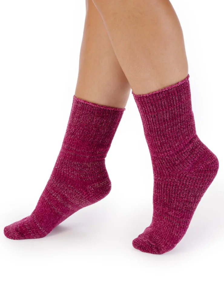 Chenille Lurex Bedsock BS189