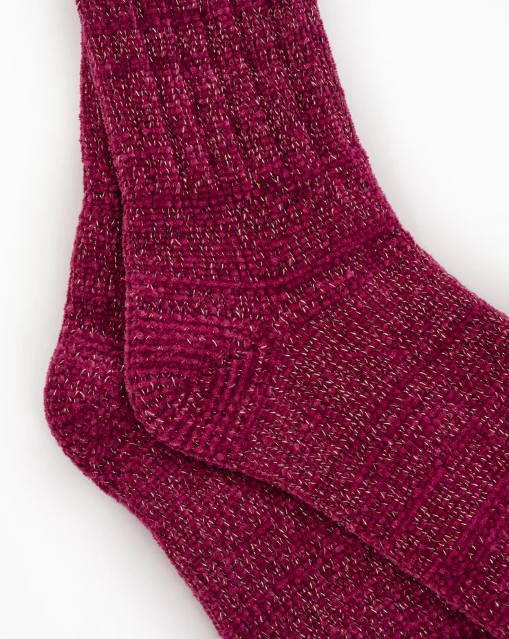 Chenille Lurex Bedsock BS189