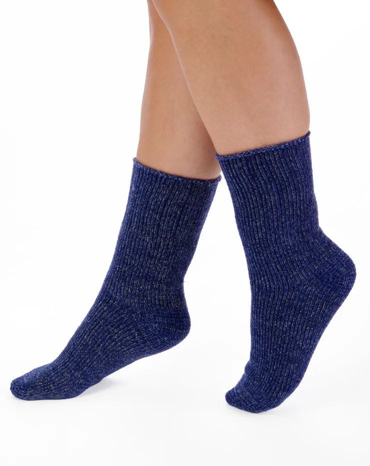 Chenille Lurex Bedsock BS189
