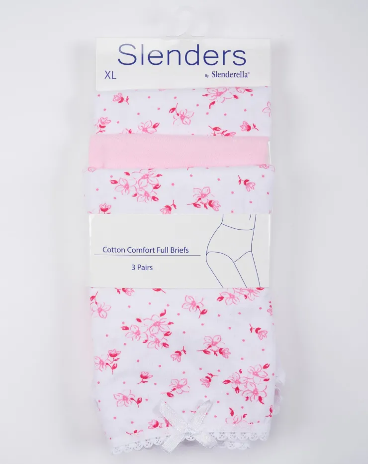Slenders Cotton Comfort 3Pack Full Brief BF82