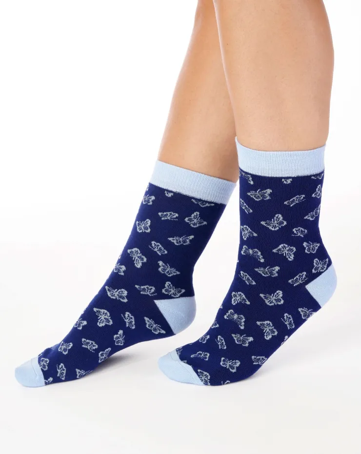 Butterfly Leisure Sock (2 Pair Pack) LS186