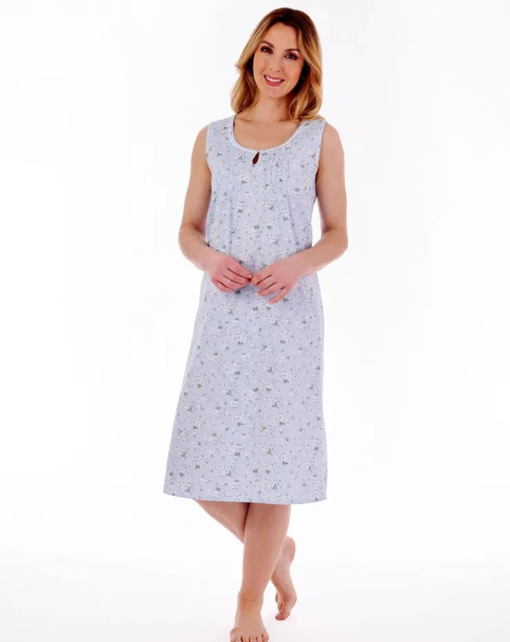 Daisy Print 42" Woven Nightdress ND77260