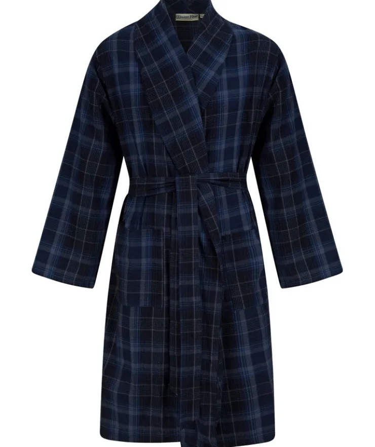 Yarn Dyed Brushed 46" Woven Shawl Collar Wrap WR88822