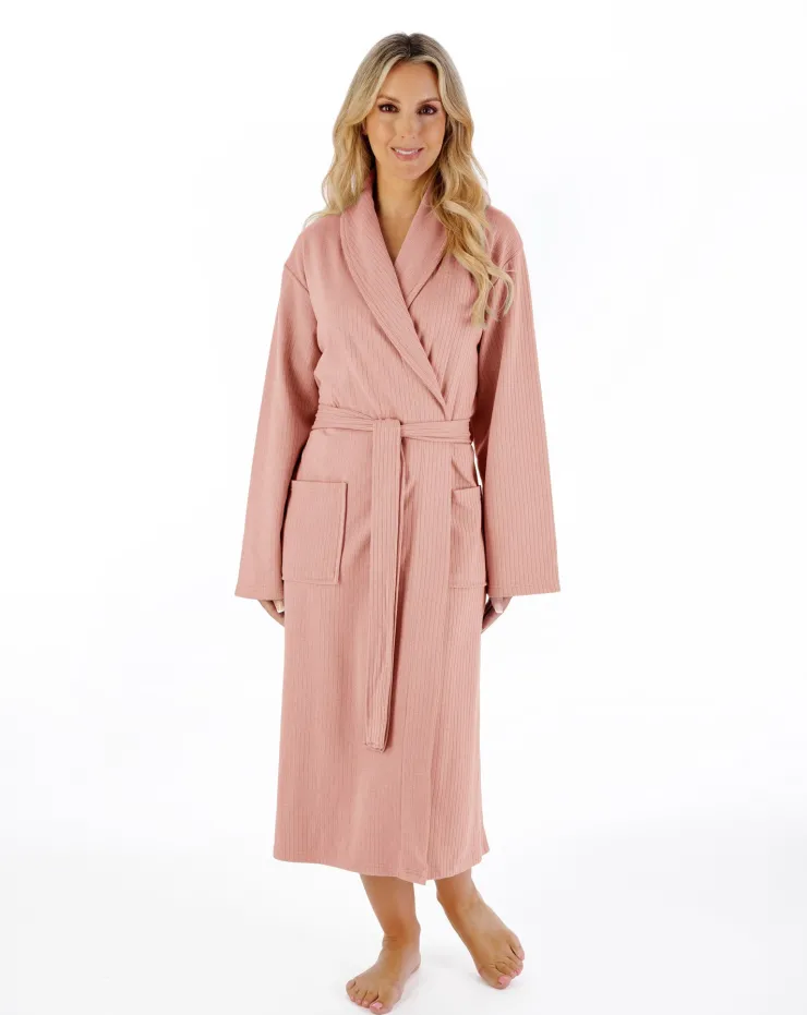 Rib Pattern 42" Shawl Collar Wrap HC07307