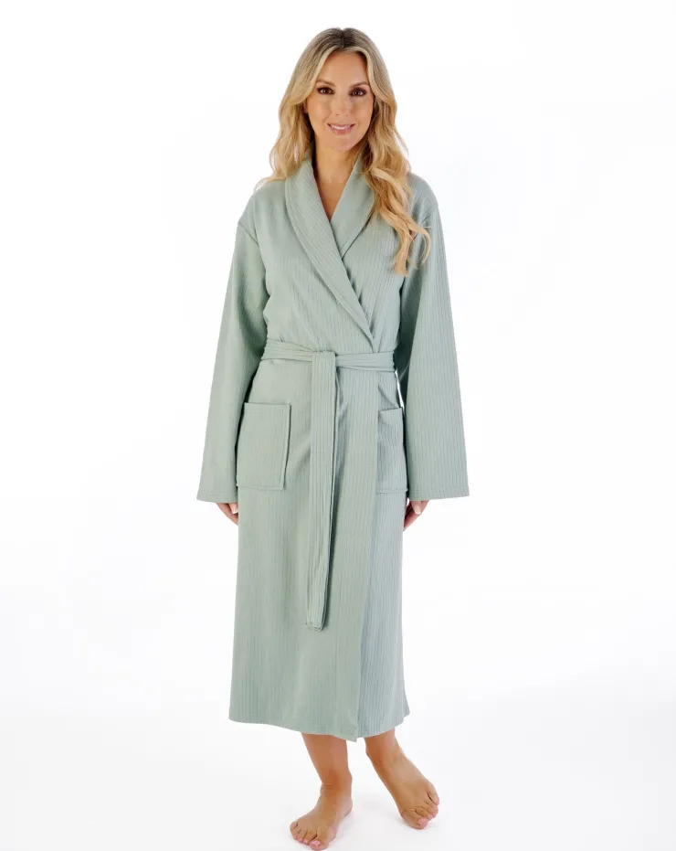 Rib Pattern 42" Shawl Collar Wrap HC07307