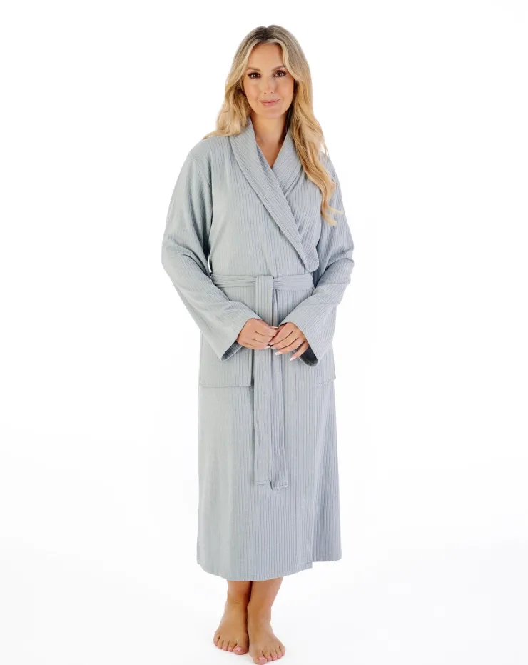 Rib Pattern 42" Shawl Collar Wrap HC07307