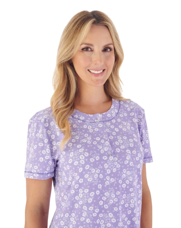 Floral Print 40" Jersey Nightdress ND03161