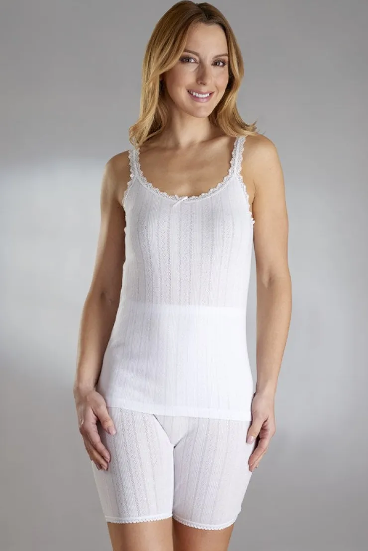 Vedonis Seamfree Fancy Knit Thermal French Neck Cami VUW800