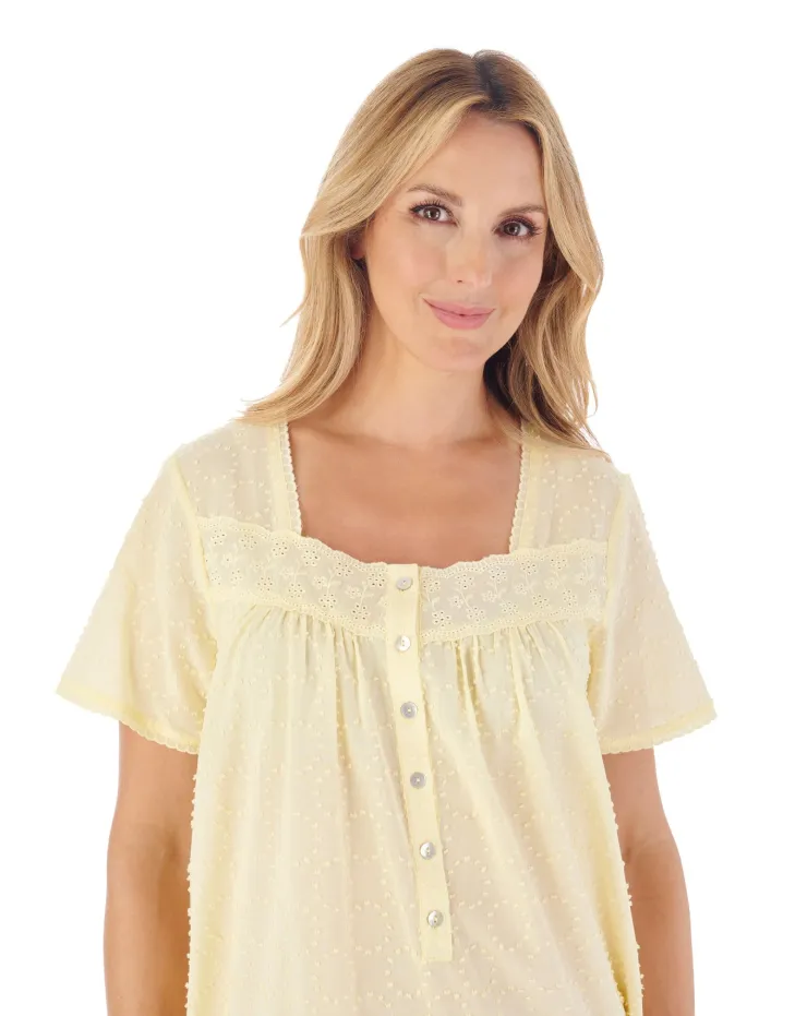 Dobby Dot 42" Woven Nightdress ND01232