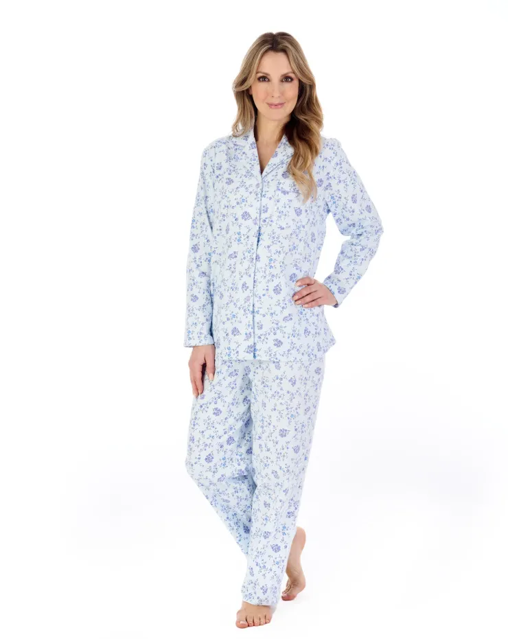 Floral Printed Luxury Flannel Woven Pyjama PJ04213