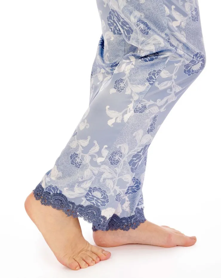 Floral Satin Cami & Trouser Set GL02722