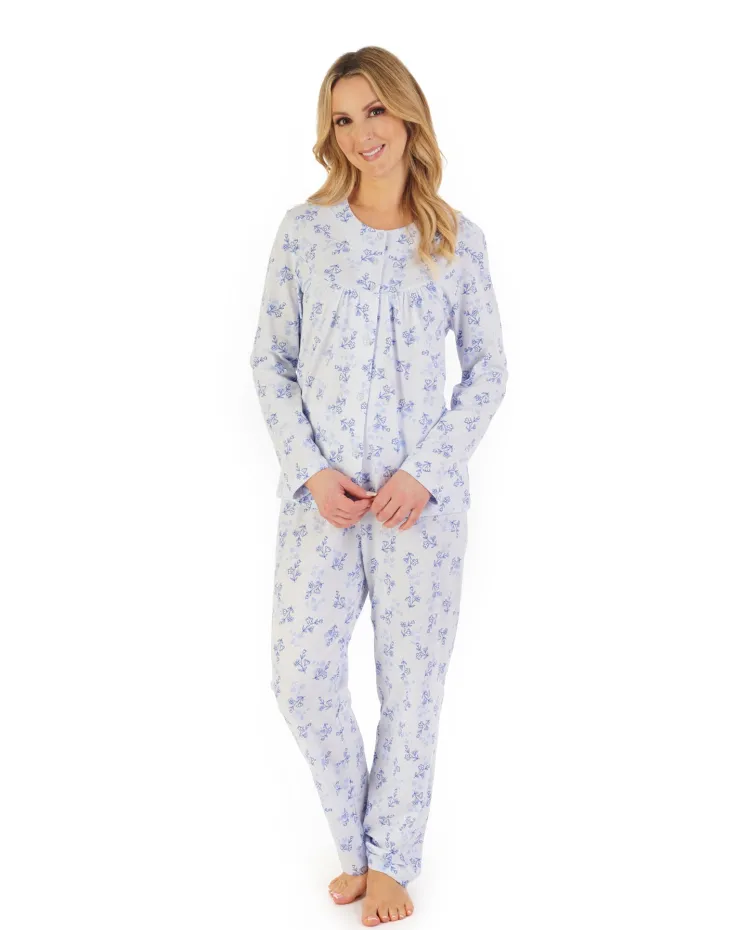 Floral Print Jacquard Jersey Pyjama PJ06109
