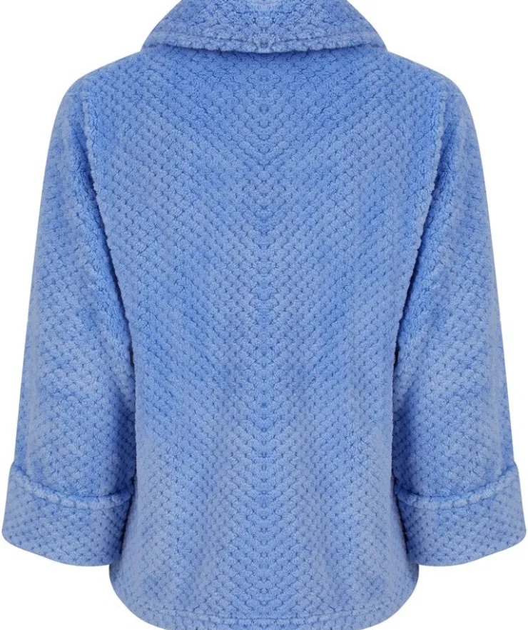 Luxury Waffle Fleece 24" Button Top Bedjacket BJ4325