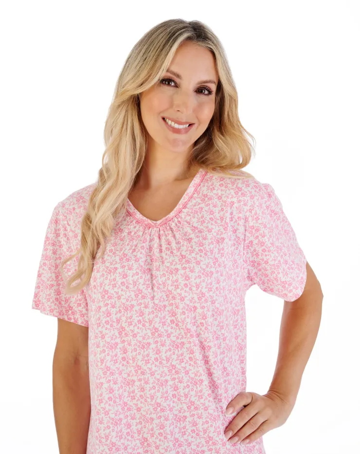 Ditsy Floral 38" Jersey Nightdress ND07101