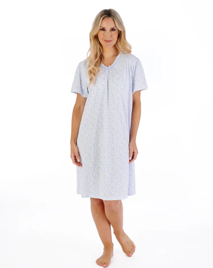 Ditsy Floral 38" Jersey Nightdress ND07101