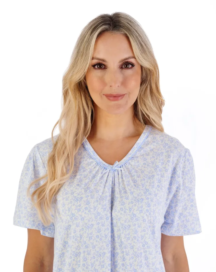 Ditsy Floral 38" Jersey Nightdress ND07101