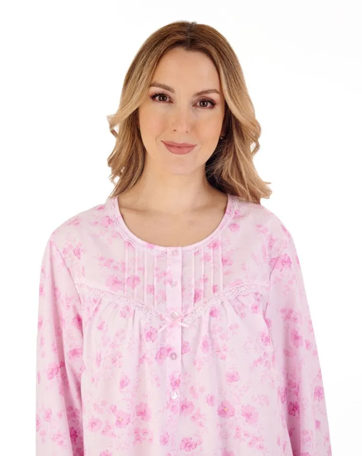 Floral Brushed 45" Woven Nightdress ND88201