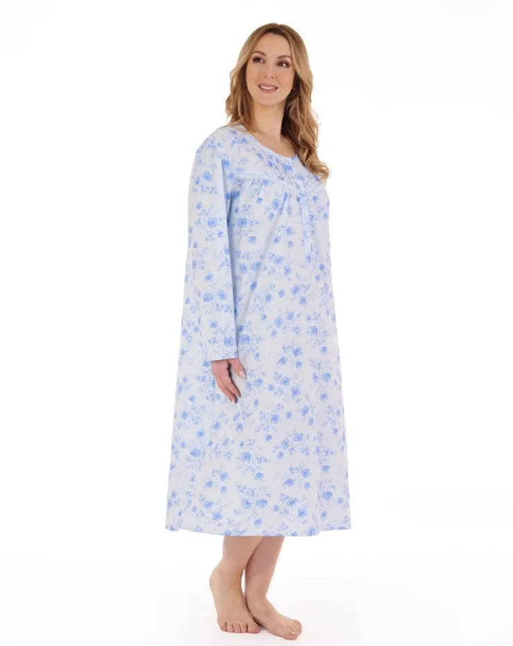 Floral Brushed 45" Woven Nightdress ND88201