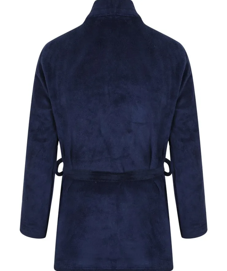 Stitch Detail Coral Fleece 28" Bedjacket WR6831