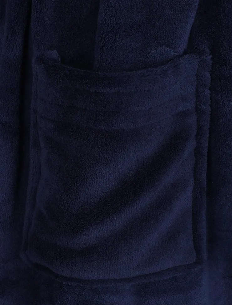 Stitch Detail Coral Fleece 28" Bedjacket WR6831