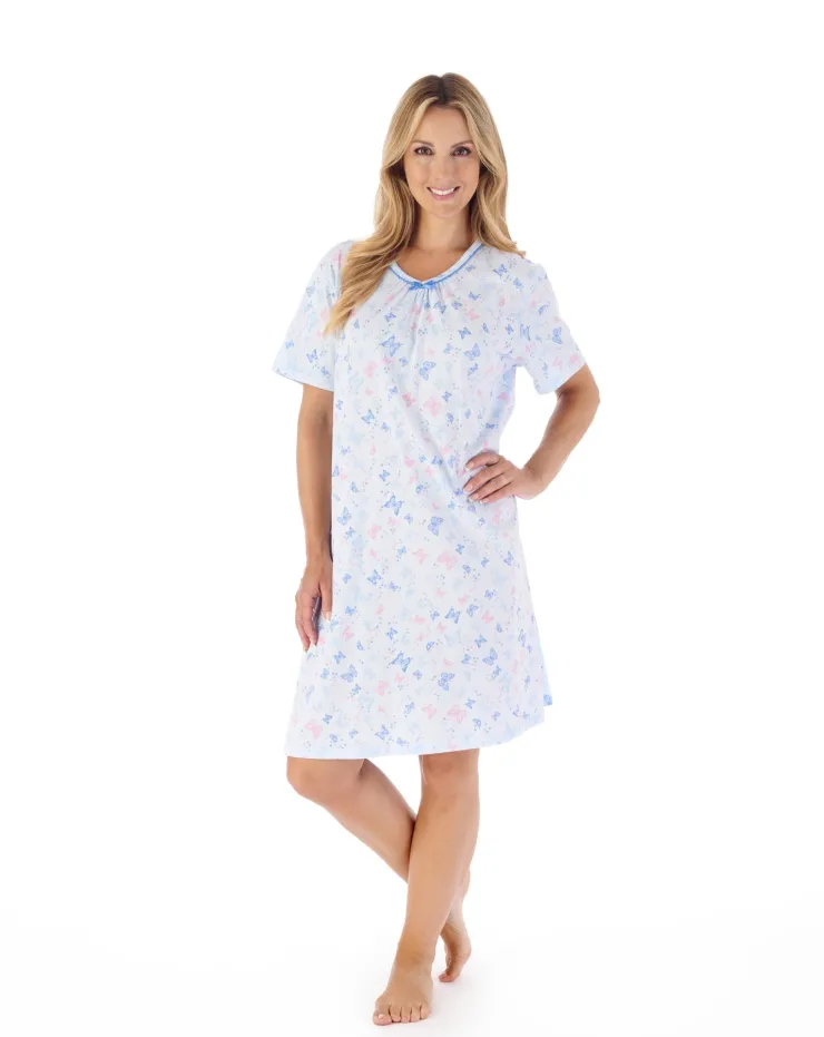 Butterfly Print 38" Jersey Nightdress ND03100