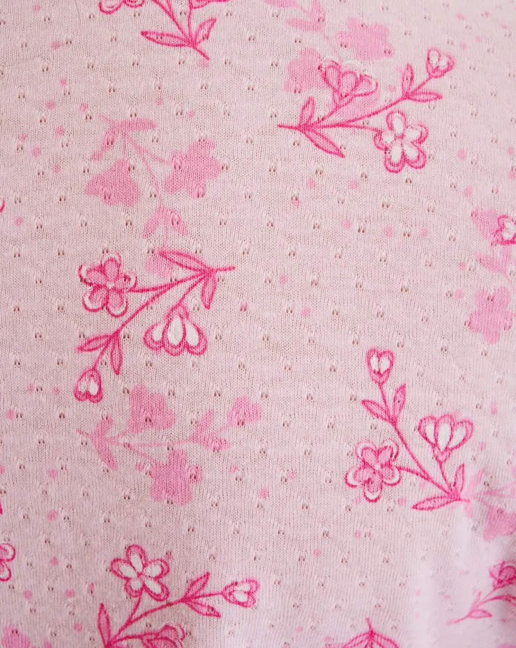 Floral Print 42" Jacquard Jersey Nightdress ND06105