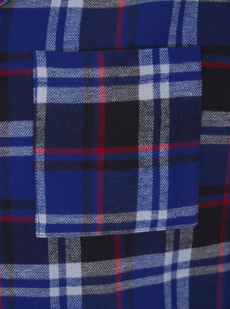 Yarn Dyed Woven Check Nightshirt WR06801